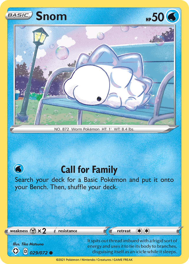 Carta Snom 29/72 do set Shining Fates — Pokémon TCG | Bynx