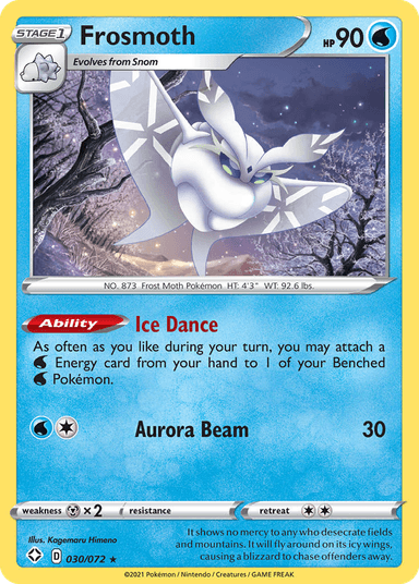 Carta Frosmoth 30/72 do set Shining Fates — Pokémon TCG | Bynx