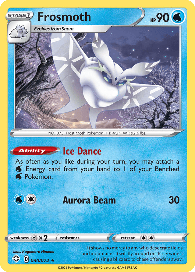 Carta Frosmoth 30/72 do set Shining Fates — Pokémon TCG | Bynx