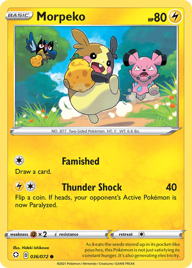 Carta Morpeko 36/72 do set Shining Fates — Pokémon TCG | Bynx