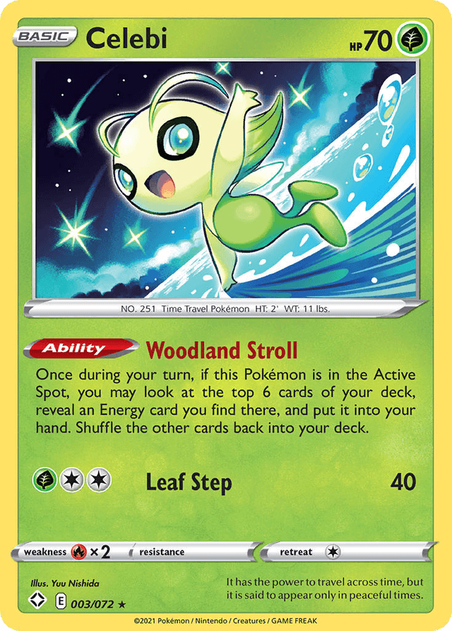 Carta Celebi 3/72 do set Shining Fates — Pokémon TCG | Bynx