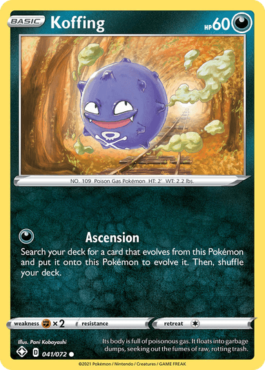 Carta Koffing 41/72 do set Shining Fates — Pokémon TCG | Bynx