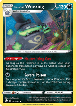 Galarian Weezing 42/72 — Destinos Brilhantes