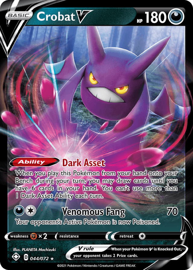 Carta Crobat V 44/72 do set Shining Fates — Pokémon TCG | Bynx