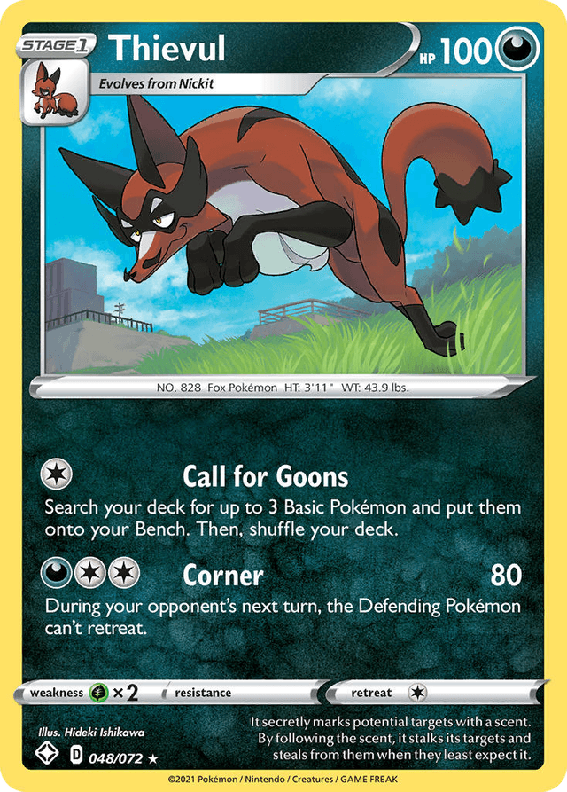 Carta Thievul 48/72 do set Shining Fates — Pokémon TCG | Bynx