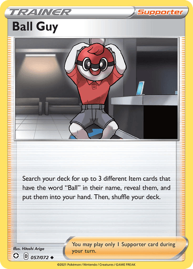 Carta Ball Guy 57/72 do set Shining Fates — Pokémon TCG | Bynx