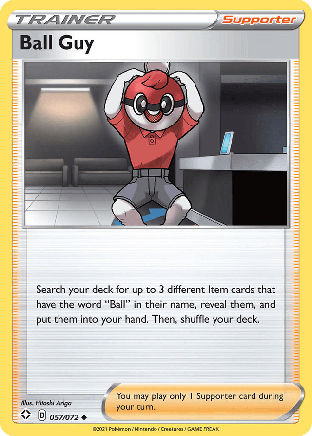 Carta Ball Guy 57/72 do set Shining Fates — Pokémon TCG | Bynx