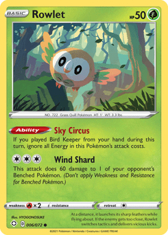 Rowlet 6/72 — Destinos Brilhantes