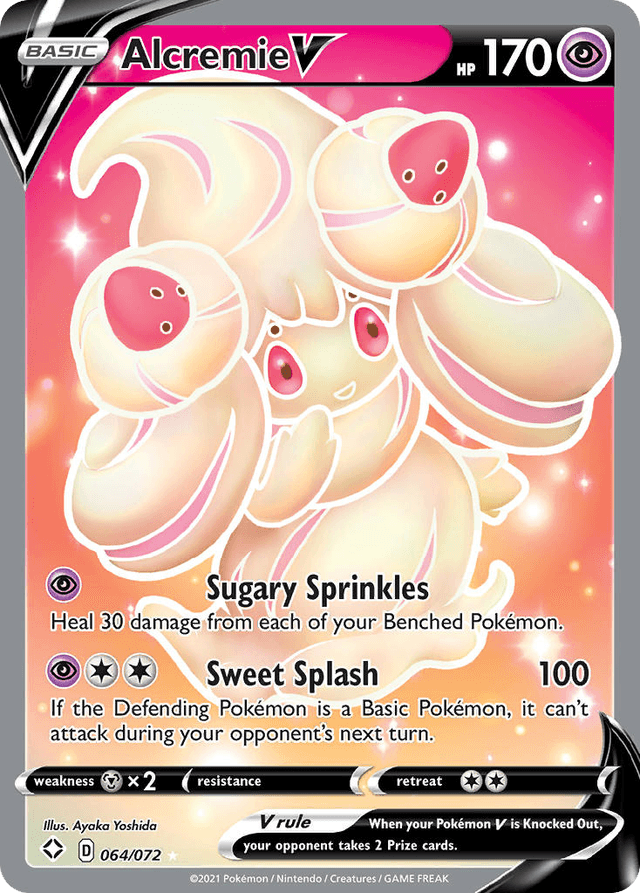Carta Alcremie V 64/72 do set Shining Fates — Pokémon TCG | Bynx