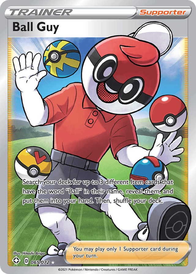 Carta Ball Guy 65/72 do set Shining Fates — Pokémon TCG | Bynx