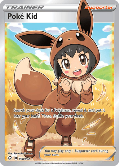 Carta Poké Kid 70/72 do set Shining Fates — Pokémon TCG | Bynx