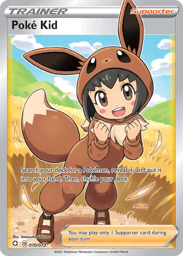 Carta Poké Kid 70/72 do set Shining Fates — Pokémon TCG | Bynx