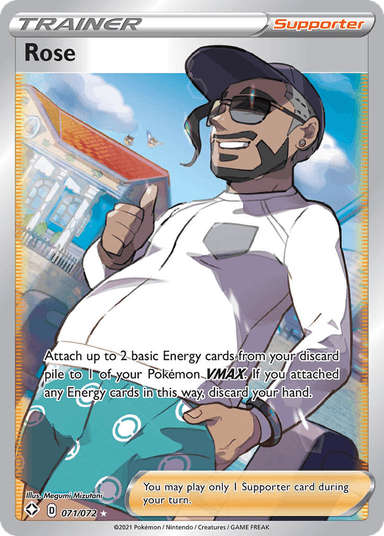 Carta Rose 71/72 do set Shining Fates — Pokémon TCG | Bynx