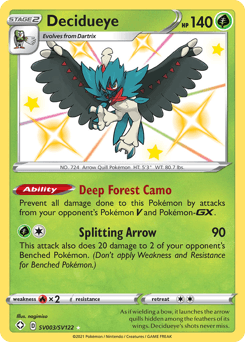 Decidueye SV003 — Shining Fates Shiny Vault