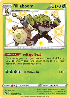 Rillaboom SV006 — Shining Fates Shiny Vault