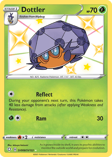 Carta Dottler SV008/122 do set Shining Fates Shiny Vault — Pokémon TCG | Bynx