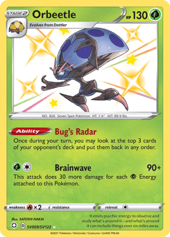 Orbeetle SV009 — Shining Fates Shiny Vault