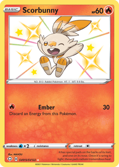 Scorbunny SV015/122 — Destinos Brilhantes Cofre Brilhante