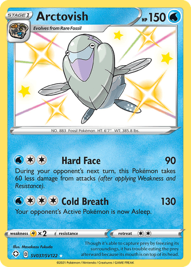 Carta Arctovish SV037/122 do set Shining Fates Shiny Vault — Pokémon TCG | Bynx
