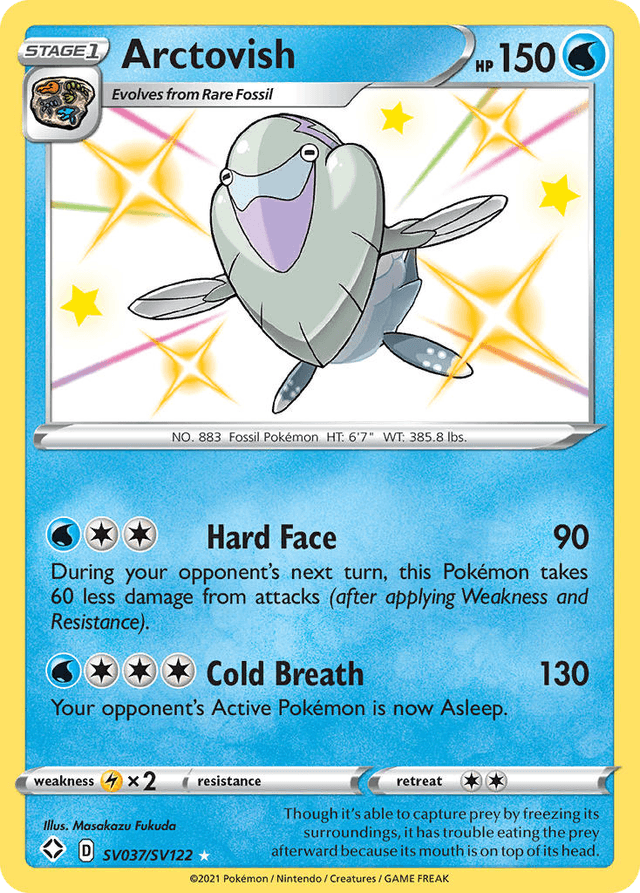 Carta Arctovish SV037/122 do set Shining Fates Shiny Vault — Pokémon TCG | Bynx