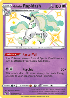 Galarian Rapidash SV048 — Shining Fates Shiny Vault