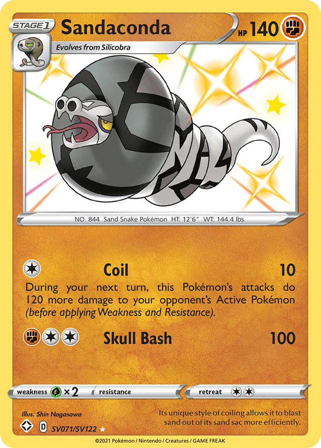 Carta Sandaconda SV071/122 do set Shining Fates Shiny Vault — Pokémon TCG | Bynx