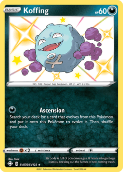 Koffing SV076 — Shining Fates Shiny Vault