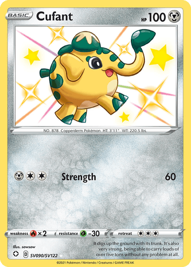 Carta Cufant SV090/122 do set Shining Fates Shiny Vault — Pokémon TCG | Bynx