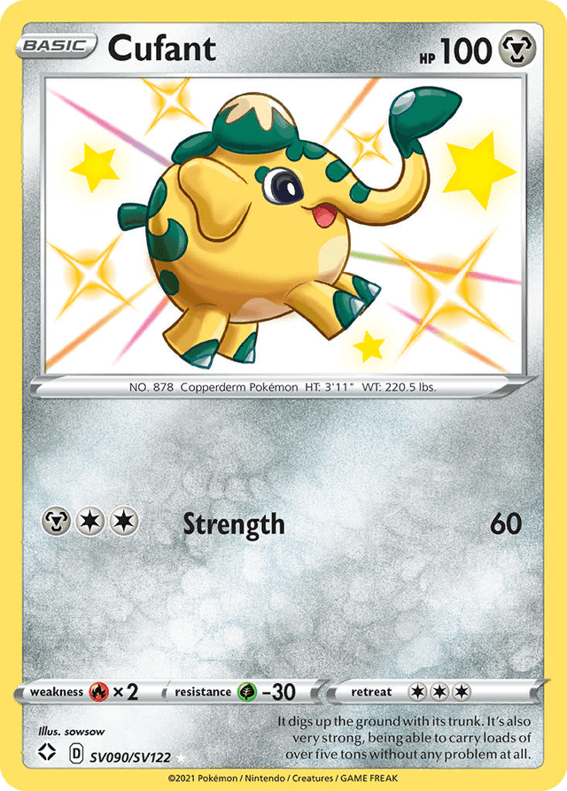 Carta Cufant SV090/122 do set Shining Fates Shiny Vault — Pokémon TCG | Bynx
