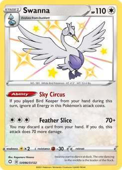 Swanna SV096 — Shining Fates Shiny Vault