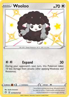 Wooloo SV103 — Shining Fates Shiny Vault