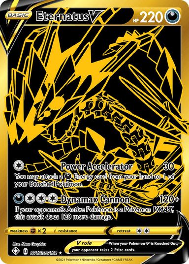 Carta Eternatus V SV121/122 do set Shining Fates Shiny Vault — Pokémon TCG | Bynx