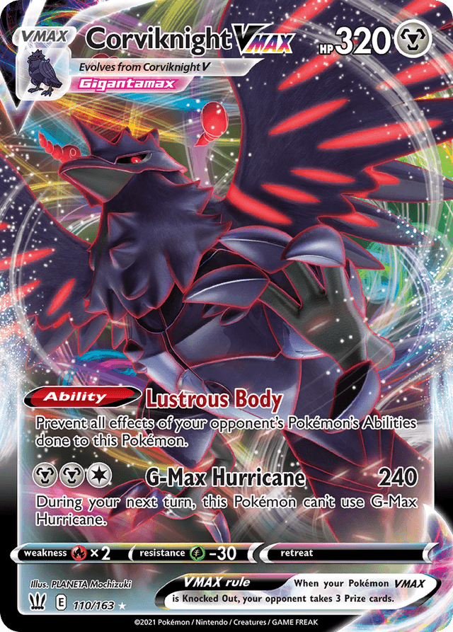 Carta Corviknight VMAX 110/163 do set Battle Styles — Pokémon TCG | Bynx