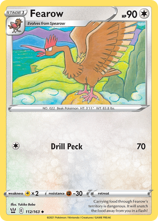 Carta Fearow 112/163 do set Battle Styles — Pokémon TCG | Bynx