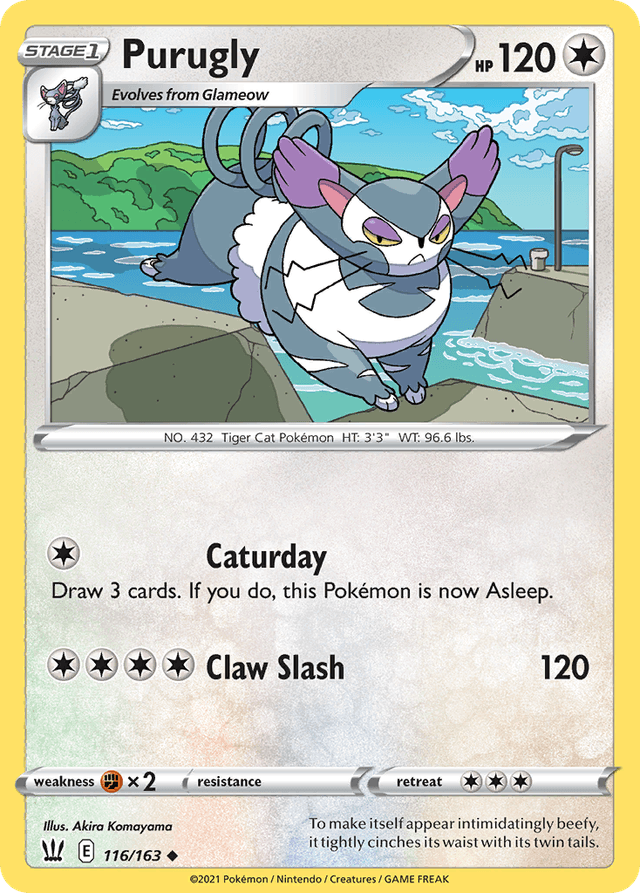 Carta Purugly 116/163 do set Battle Styles — Pokémon TCG | Bynx