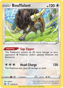 Bouffalant 118 — Battle Styles