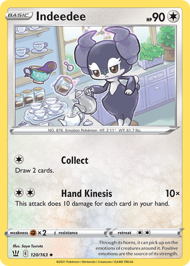 Carta Indeedee 120/163 do set Battle Styles — Pokémon TCG | Bynx