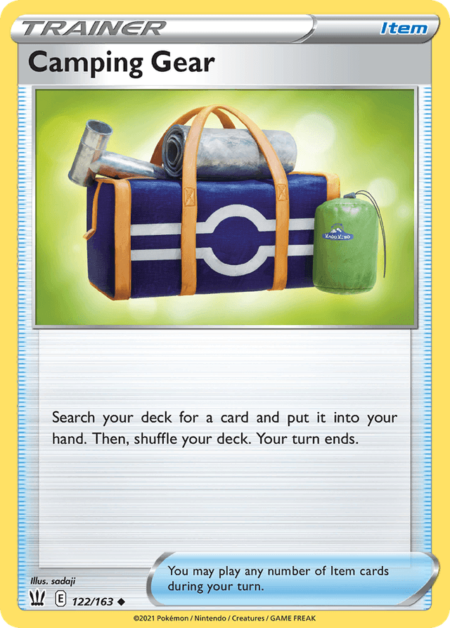 Carta Camping Gear 122/163 do set Battle Styles — Pokémon TCG | Bynx