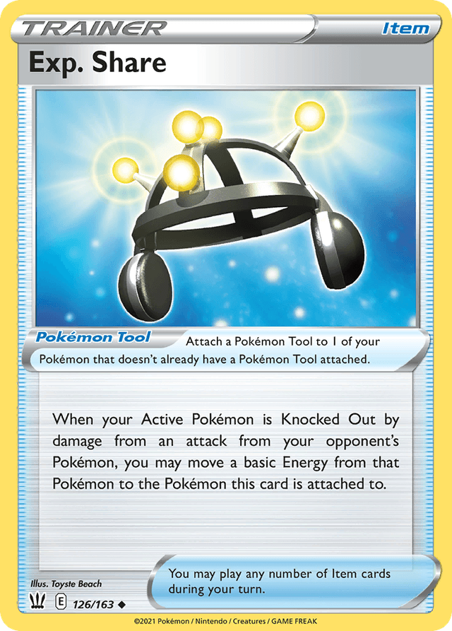Carta Exp. Share 126/163 do set Battle Styles — Pokémon TCG | Bynx