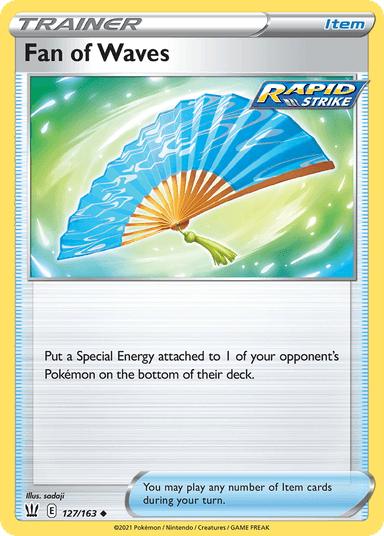 Carta Fan of Waves 127/163 do set Battle Styles — Pokémon TCG | Bynx