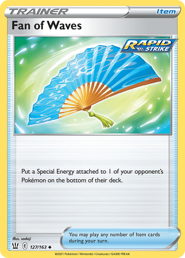 Carta Fan of Waves 127/163 do set Battle Styles — Pokémon TCG | Bynx