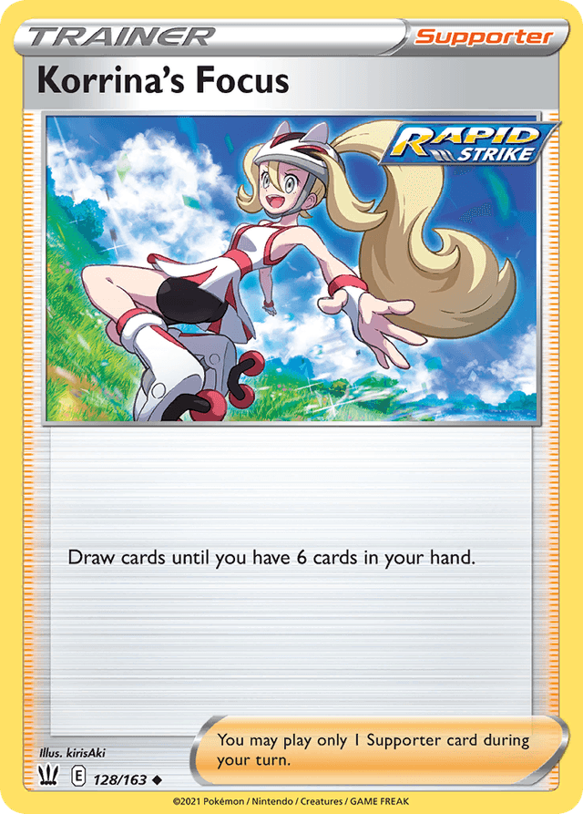 Carta Korrina's Focus 128/163 do set Battle Styles — Pokémon TCG | Bynx