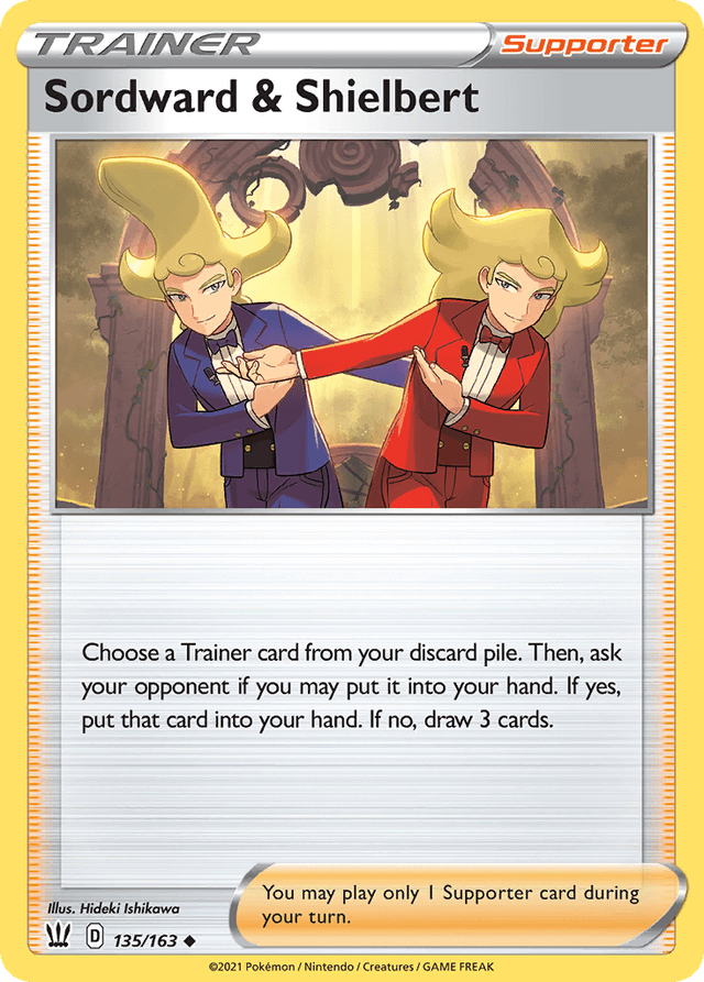 Carta Sordward & Shielbert 135/163 do set Battle Styles — Pokémon TCG | Bynx
