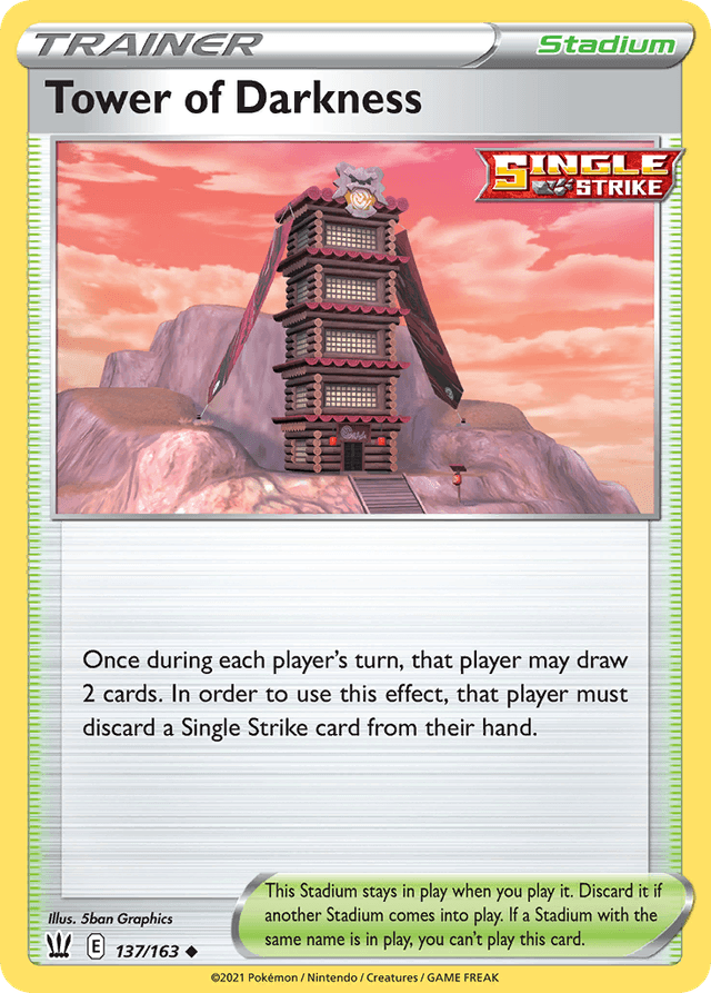 Carta Tower of Darkness 137/163 do set Battle Styles — Pokémon TCG | Bynx