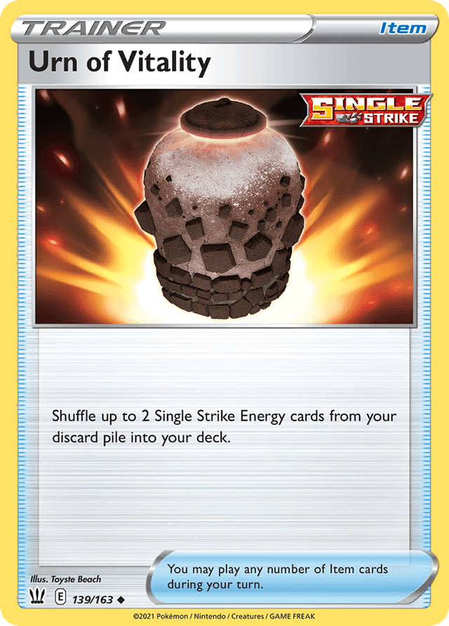 Carta Urn of Vitality 139/163 do set Battle Styles — Pokémon TCG | Bynx