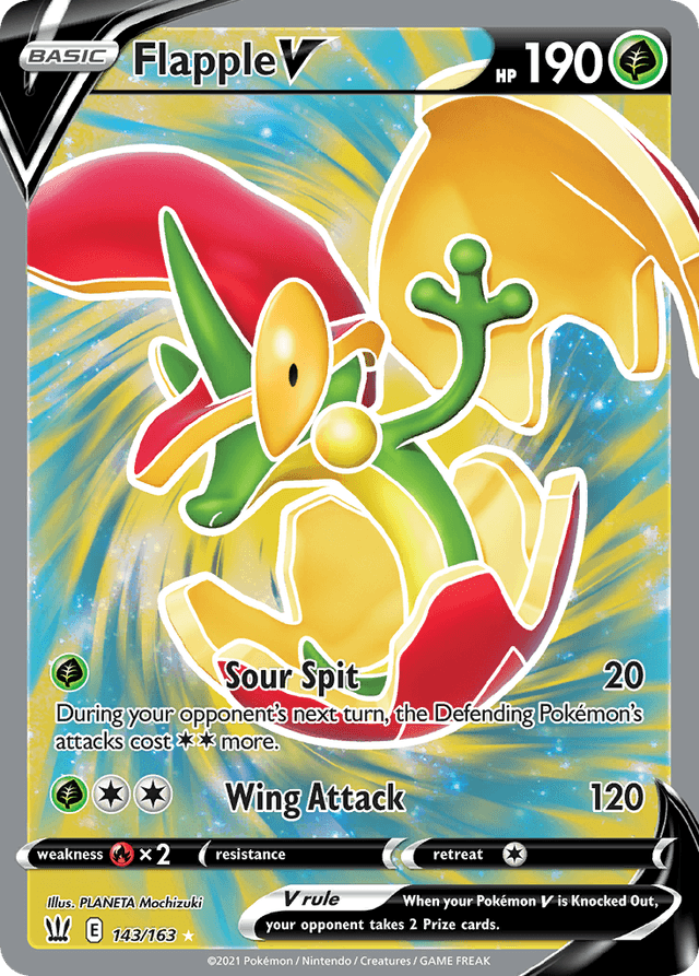 Carta Flapple V 143/163 do set Battle Styles — Pokémon TCG | Bynx