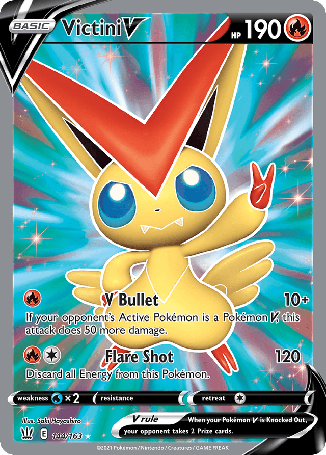Carta Victini V 144/163 do set Battle Styles — Pokémon TCG | Bynx