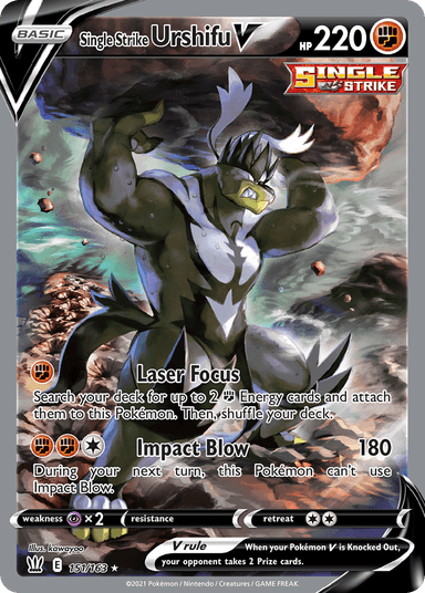 Carta Single Strike Urshifu V 151/163 do set Battle Styles — Pokémon TCG | Bynx