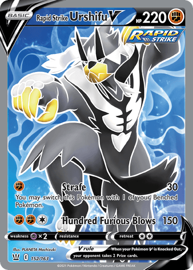 Carta Rapid Strike Urshifu V 152/163 do set Battle Styles — Pokémon TCG | Bynx