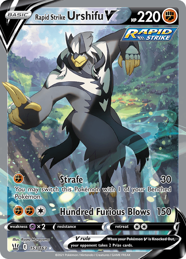 Carta Rapid Strike Urshifu V 153/163 do set Battle Styles — Pokémon TCG | Bynx